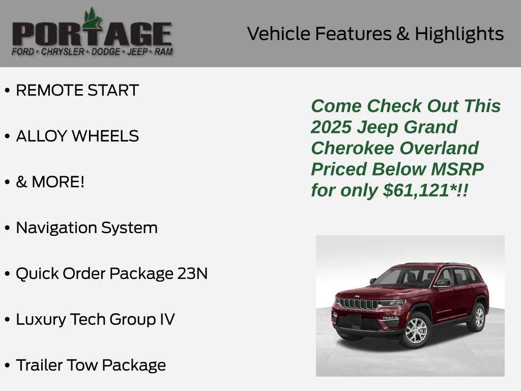 new 2025 Jeep Grand Cherokee car, priced at $61,121