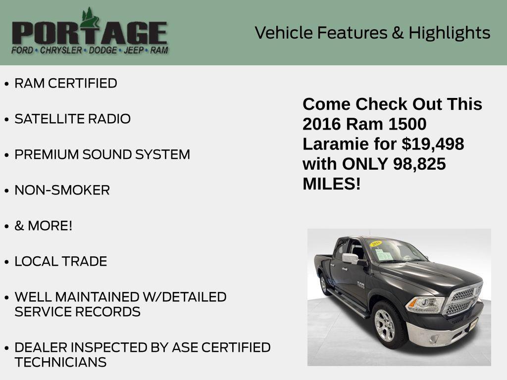 used 2016 Ram 1500 car, priced at $19,498