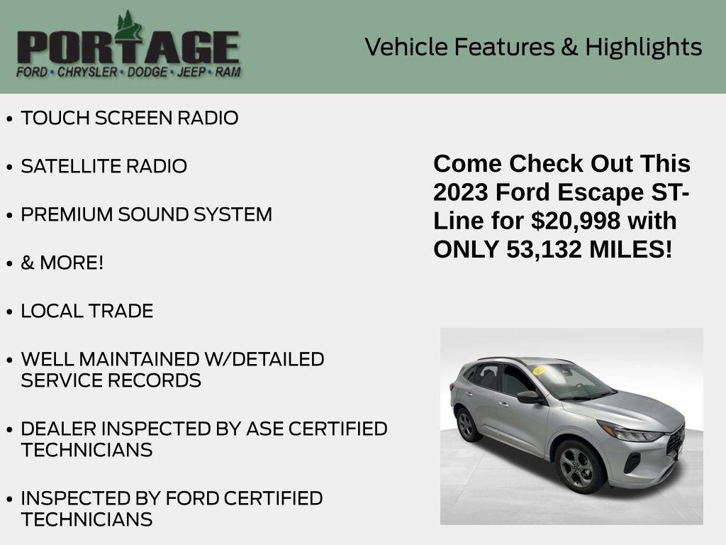 used 2023 Ford Escape car, priced at $24,998