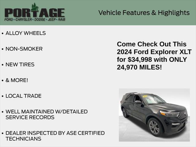 used 2024 Ford Explorer car, priced at $34,498