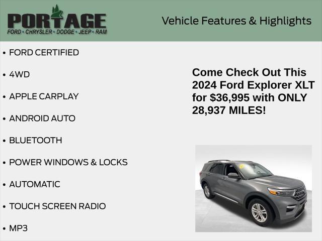 used 2024 Ford Explorer car, priced at $36,995