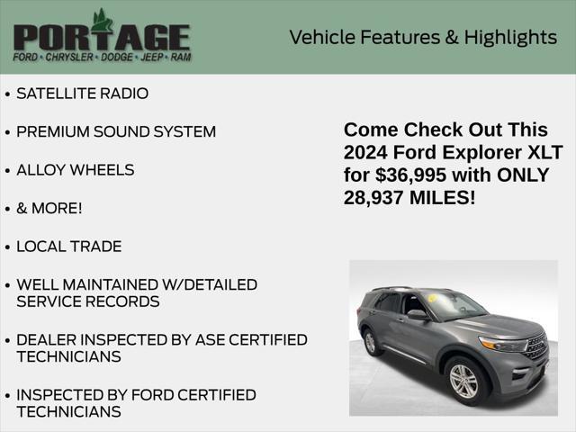 used 2024 Ford Explorer car, priced at $36,995