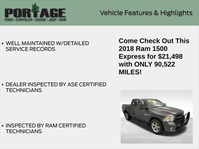 used 2018 Ram 1500 car, priced at $21,498