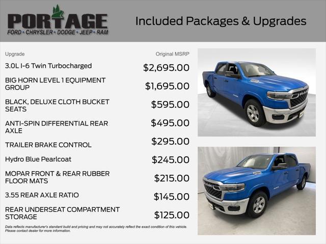 new 2025 Ram 1500 car, priced at $47,368
