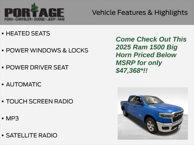 new 2025 Ram 1500 car, priced at $47,368