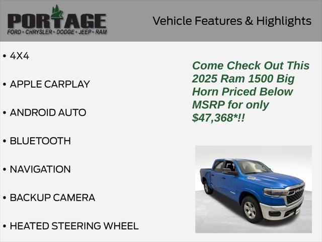 new 2025 Ram 1500 car, priced at $47,368