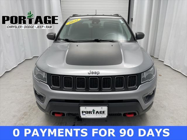 used 2021 Jeep Compass car, priced at $15,498