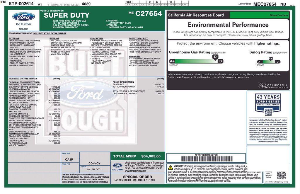 used 2021 Ford F-350 car, priced at $44,498
