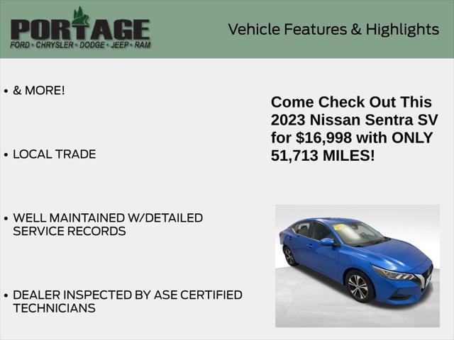 used 2023 Nissan Sentra car, priced at $16,998