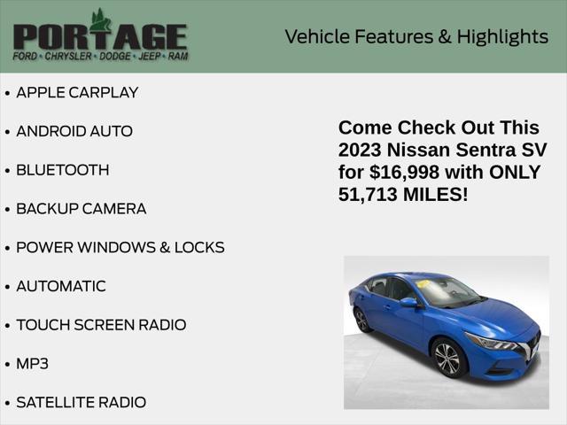 used 2023 Nissan Sentra car, priced at $16,998