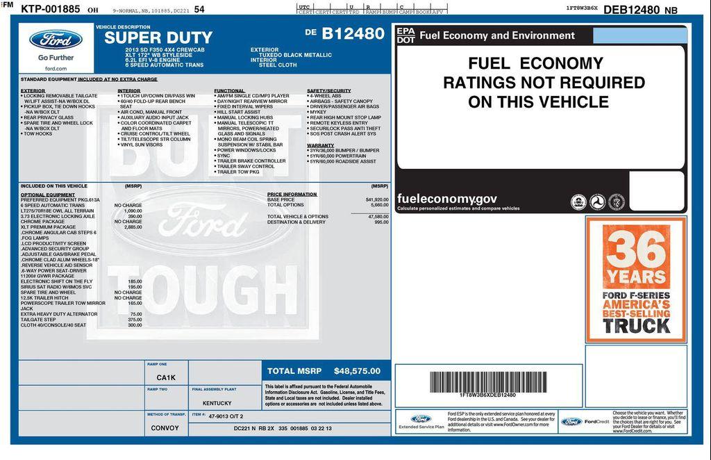 used 2013 Ford F-350 car, priced at $22,498