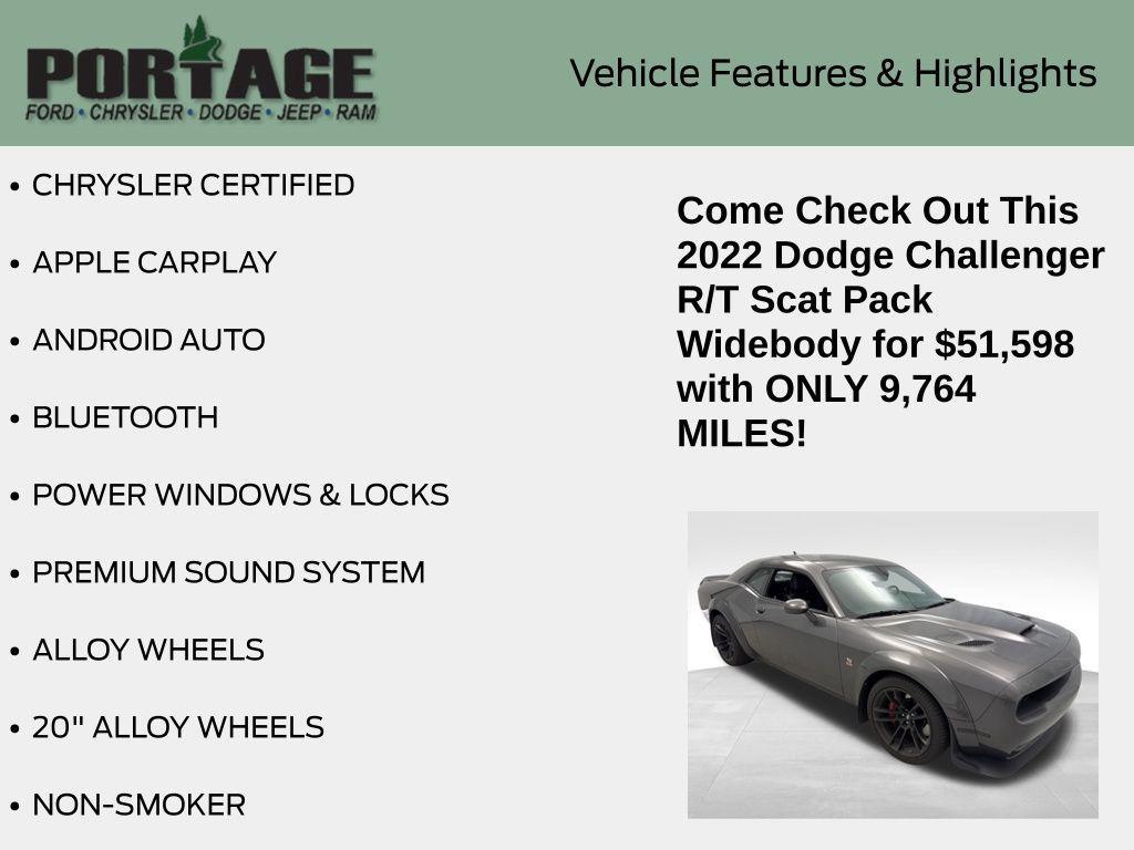 used 2022 Dodge Challenger car, priced at $51,598