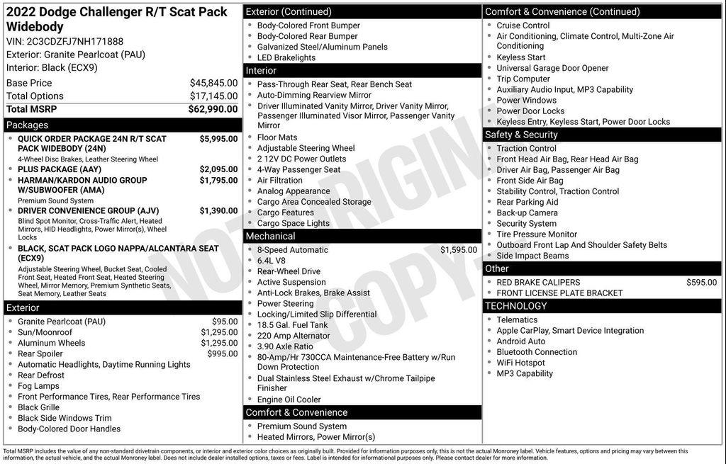 used 2022 Dodge Challenger car, priced at $51,598