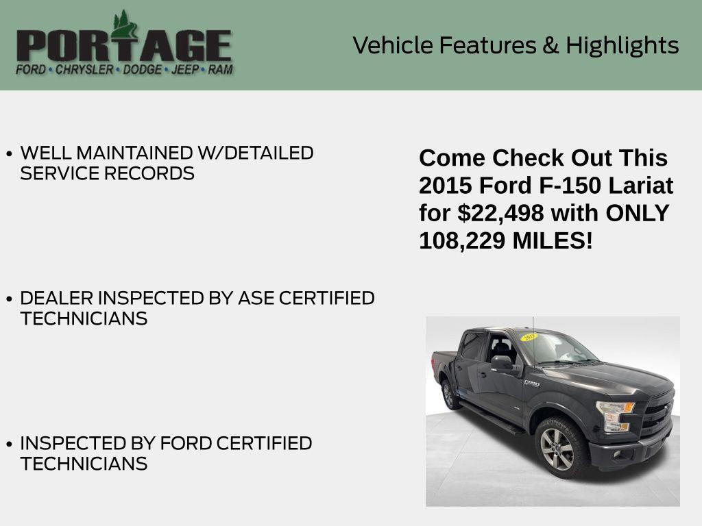 used 2015 Ford F-150 car, priced at $22,498