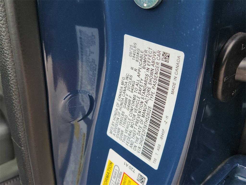 new 2026 Honda Civic car, priced at $29,539