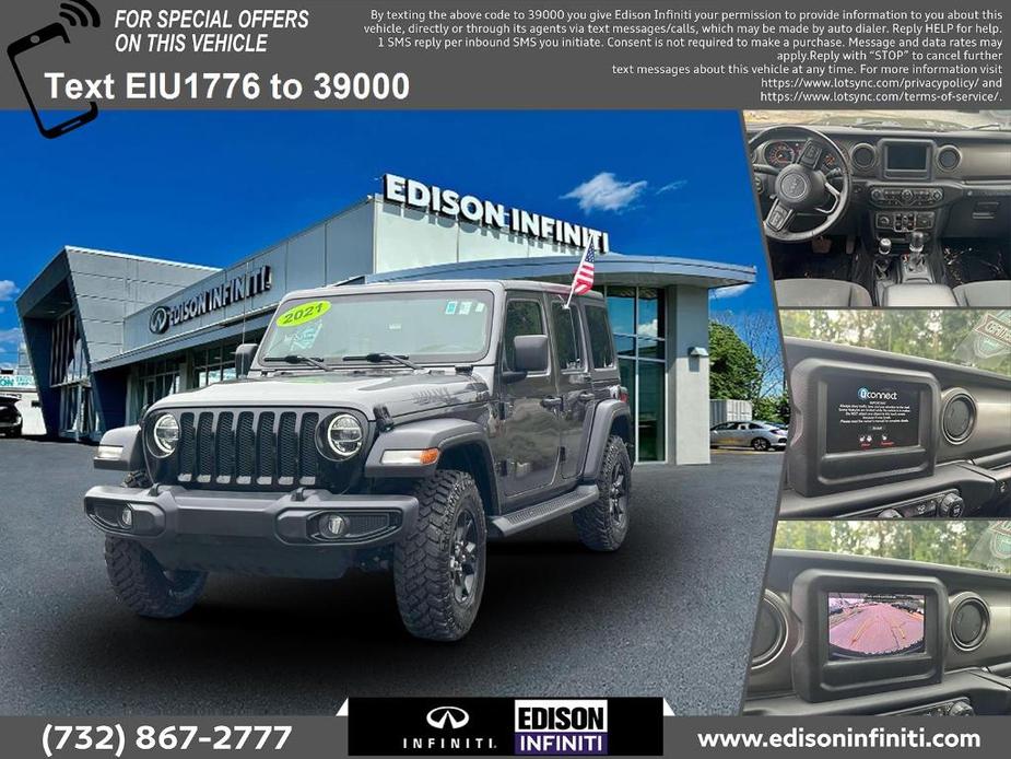 used 2021 Jeep Wrangler Unlimited car, priced at $27,991