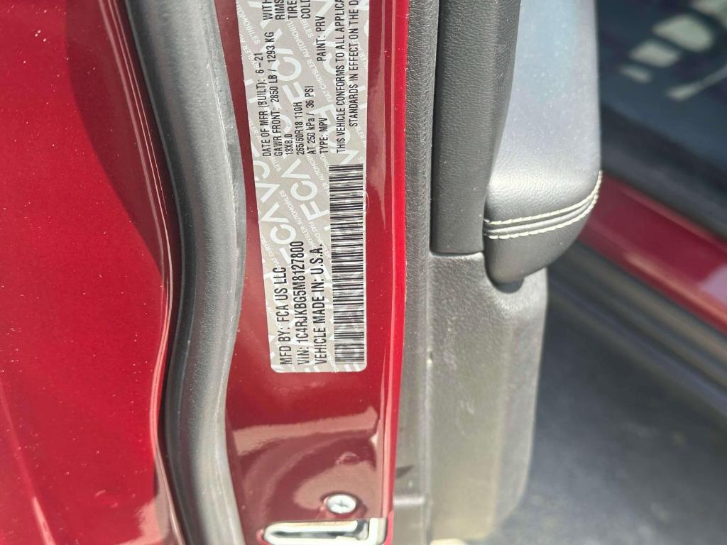 used 2021 Jeep Grand Cherokee L car, priced at $30,991