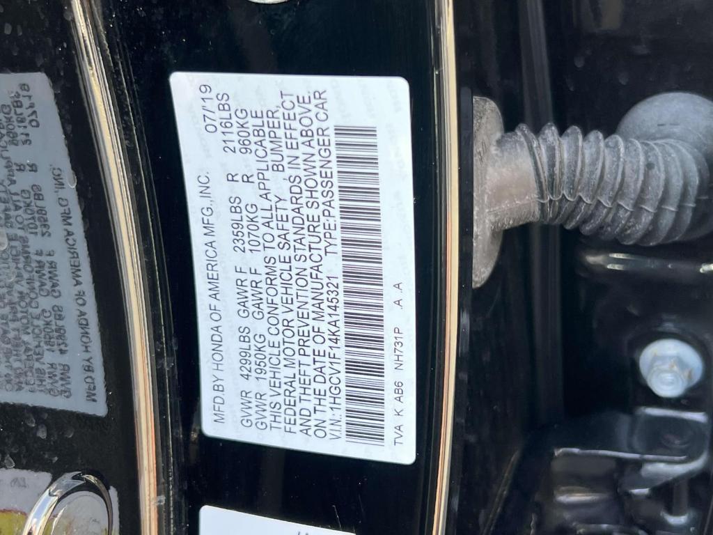 used 2019 Honda Accord car, priced at $20,491