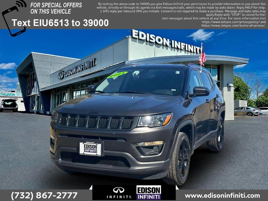 used 2021 Jeep Compass car, priced at $16,391