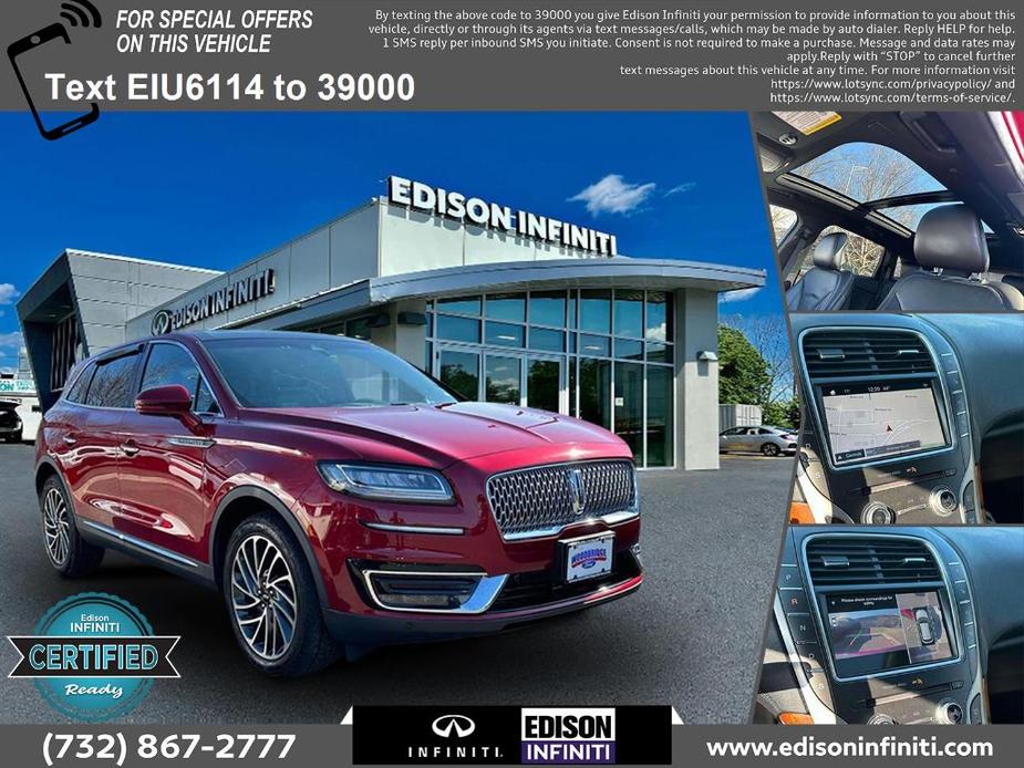 used 2019 Lincoln Nautilus car, priced at $22,991