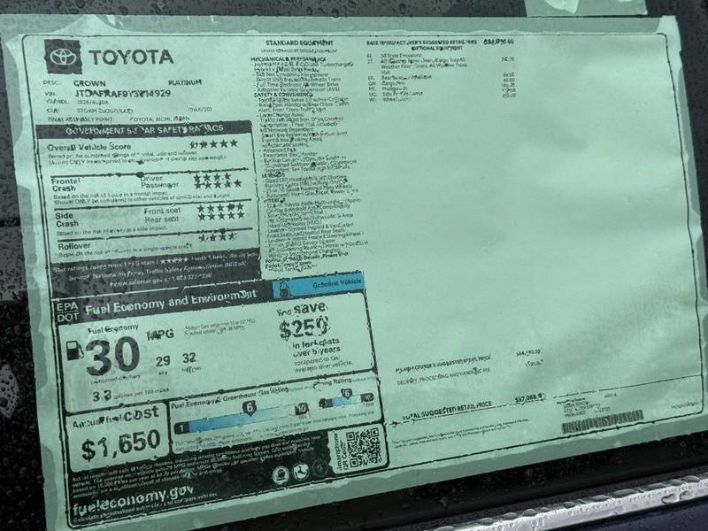 new 2026 Toyota Crown car, priced at $52,633