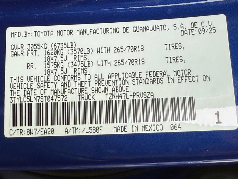 new 2025 Toyota Tacoma car, priced at $53,743