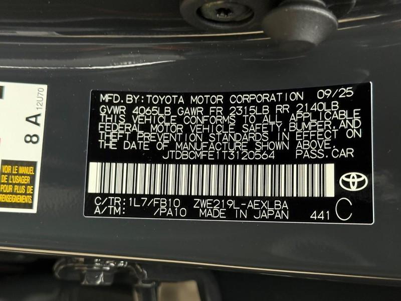 new 2026 Toyota Corolla Hybrid car, priced at $25,579