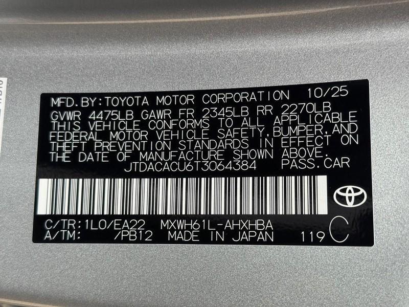 new 2026 Toyota Prius Plug-In Hybrid car, priced at $43,067