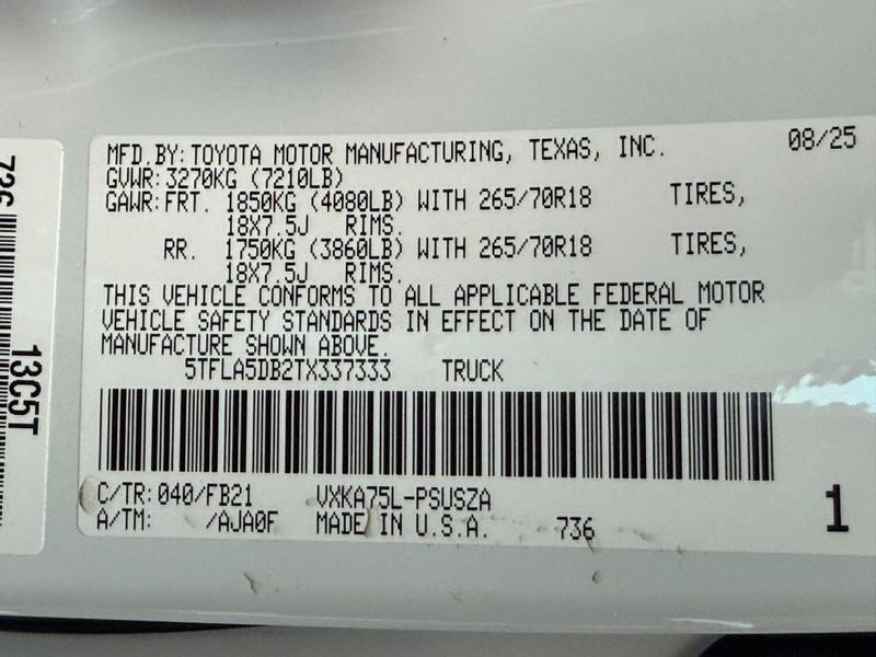 new 2026 Toyota Tundra car, priced at $51,555