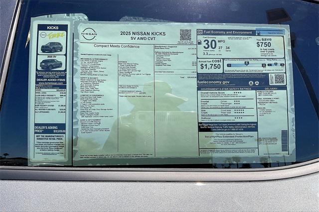 new 2025 Nissan Kicks car, priced at $29,035