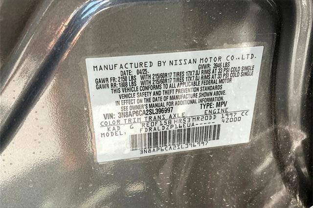 new 2025 Nissan Kicks car, priced at $26,120