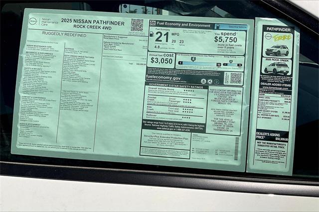 new 2025 Nissan Pathfinder car, priced at $46,505