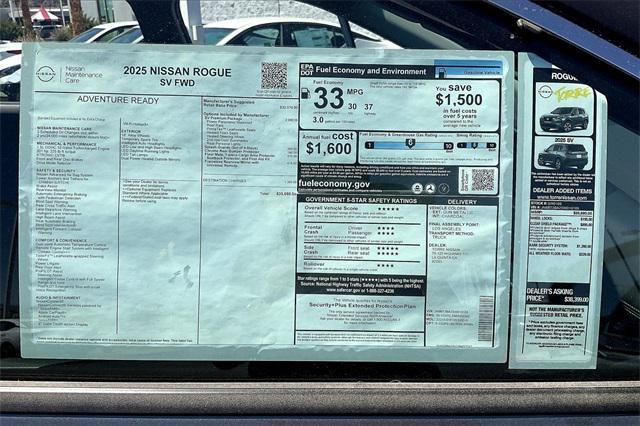 new 2025 Nissan Rogue car, priced at $35,690