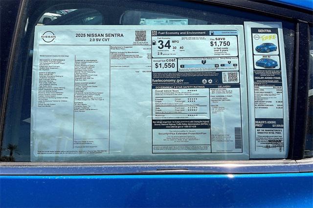 new 2025 Nissan Sentra car, priced at $24,125