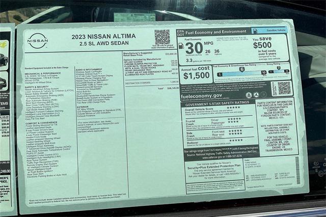 new 2023 Nissan Altima car, priced at $36,145