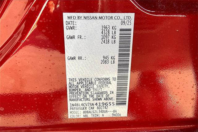 new 2025 Nissan Altima car, priced at $31,540