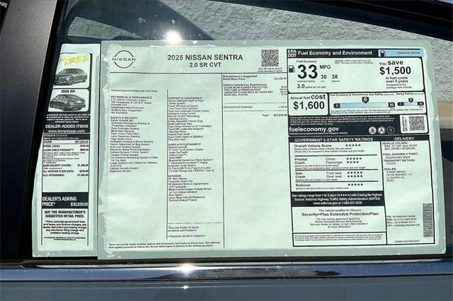 new 2025 Nissan Sentra car, priced at $27,035