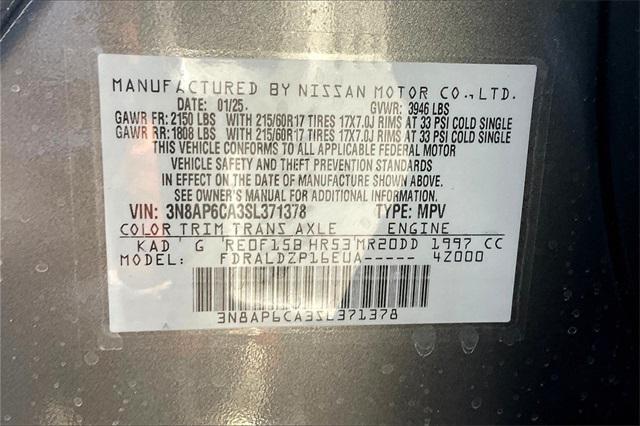 new 2025 Nissan Kicks car, priced at $25,595