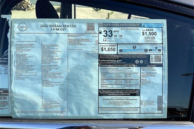 new 2024 Nissan Sentra car, priced at $26,530
