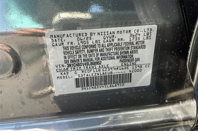 new 2025 Nissan Versa car, priced at $20,540