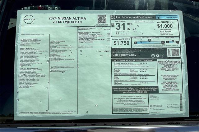 new 2024 Nissan Altima car, priced at $30,995