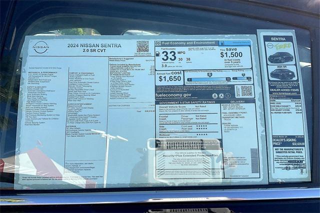 new 2024 Nissan Sentra car, priced at $28,615