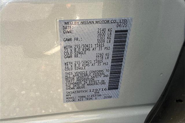 new 2025 Nissan Murano car, priced at $52,300