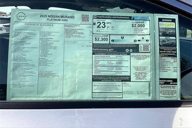 new 2025 Nissan Murano car, priced at $52,300