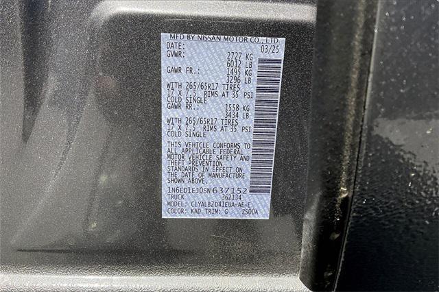 new 2025 Nissan Frontier car, priced at $37,780