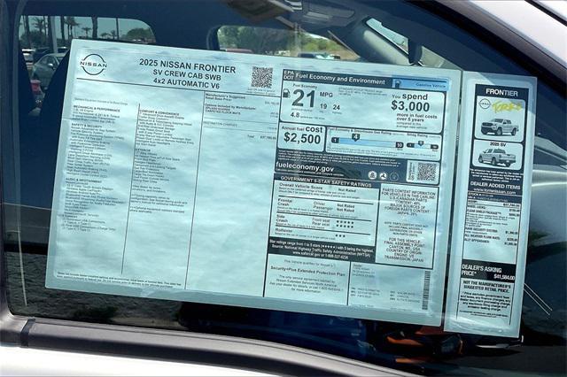 new 2025 Nissan Frontier car, priced at $37,780