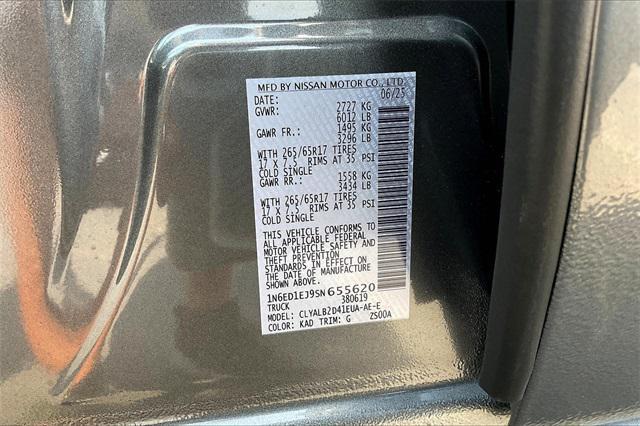 new 2025 Nissan Frontier car, priced at $38,980
