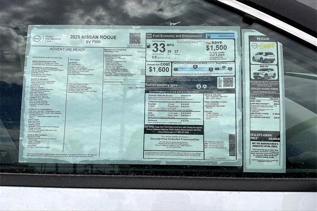new 2025 Nissan Rogue car, priced at $35,700