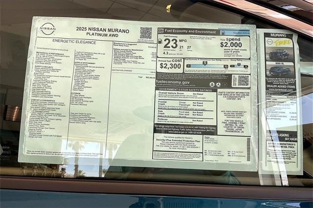 new 2025 Nissan Murano car, priced at $53,300