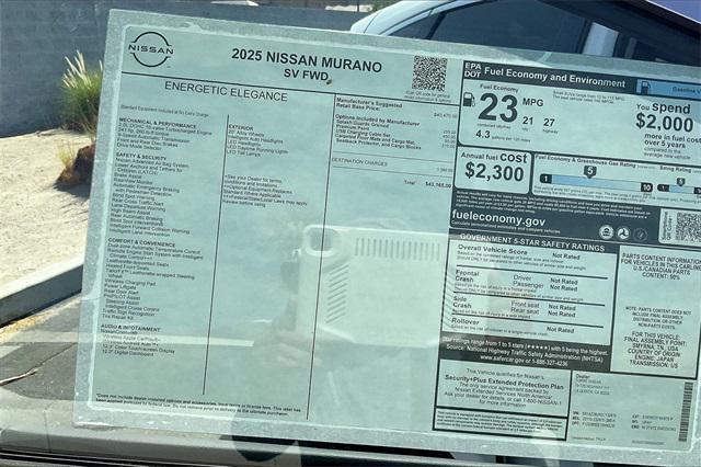 new 2025 Nissan Murano car, priced at $43,165